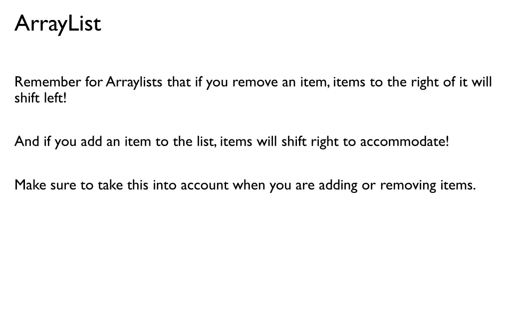 arraylist