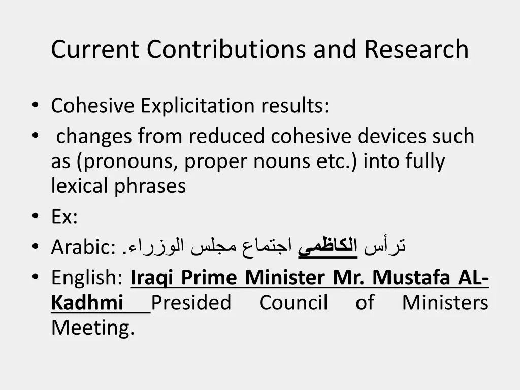 current contributions and research 7
