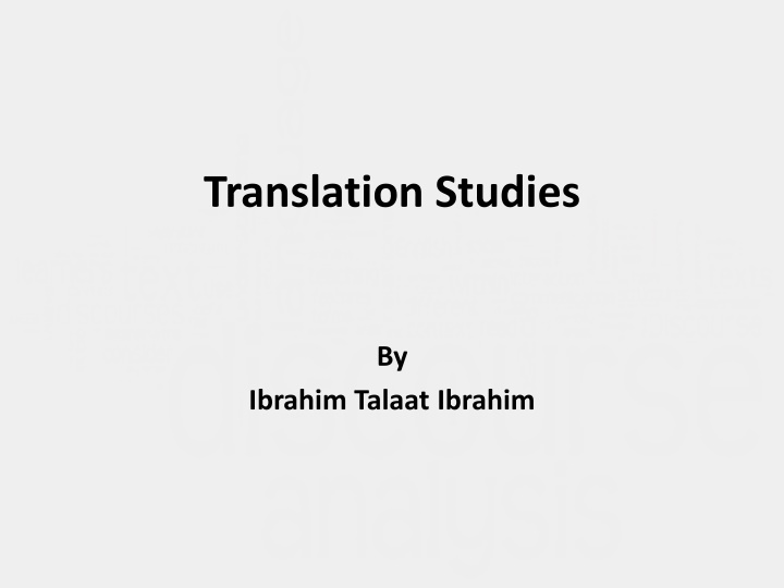 translation studies