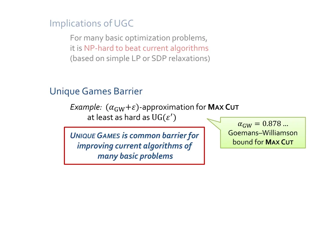 implications of ugc 1