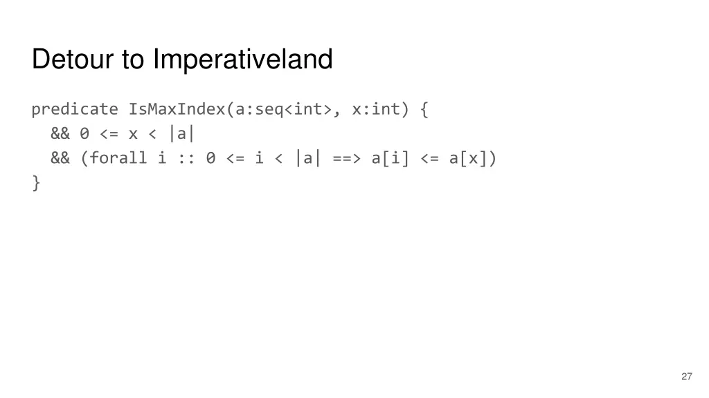 detour to imperativeland