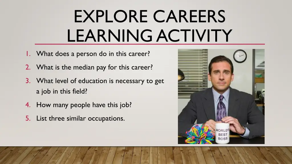explore careers learning activity 1 what does