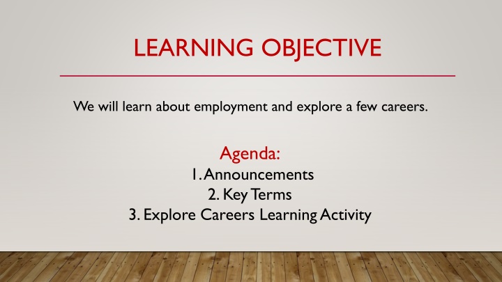 learning objective