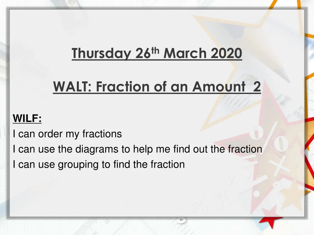 thursday 26 th march 2020