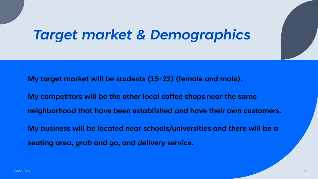 target market demographics
