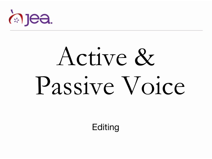 active passive voice