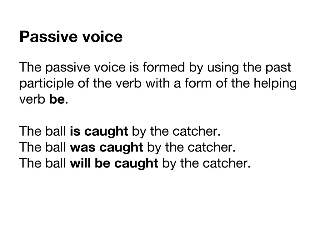 passive voice 1