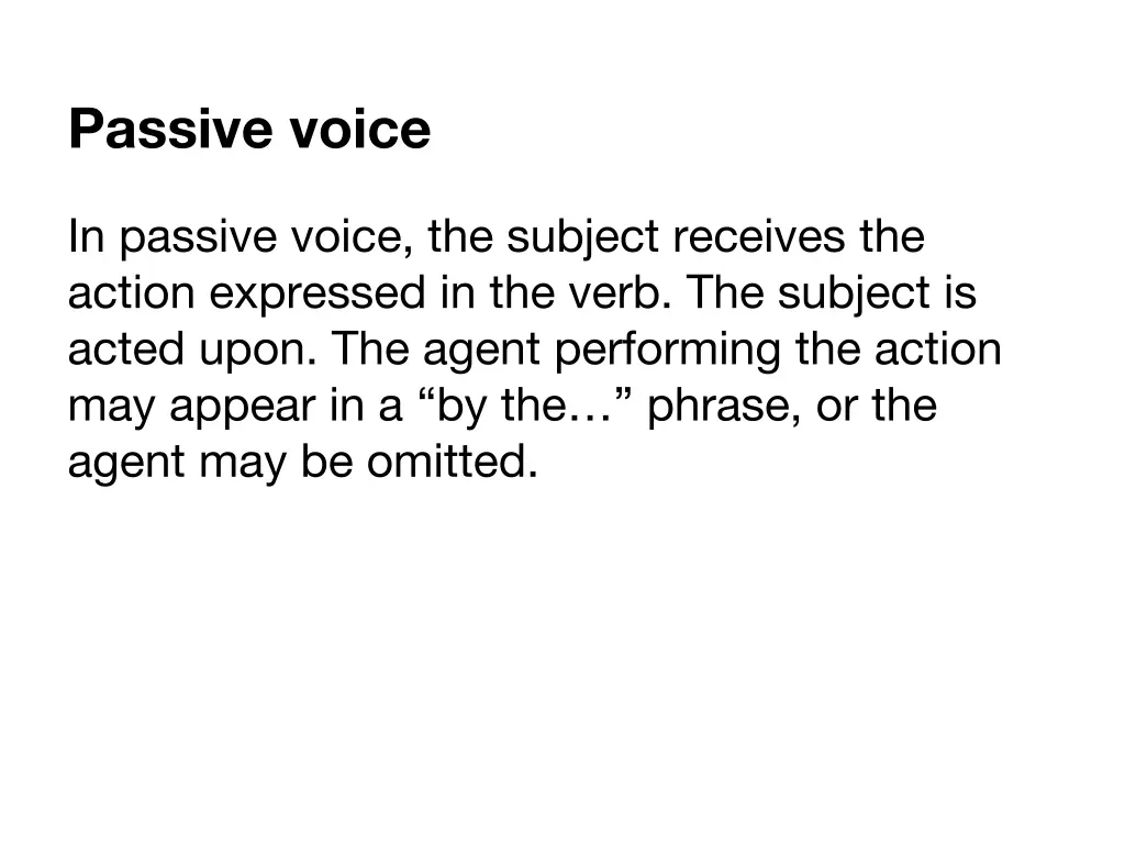 passive voice 2