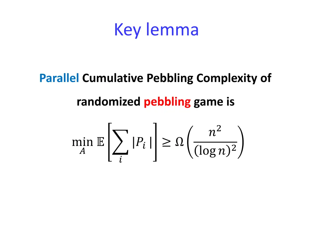 key lemma