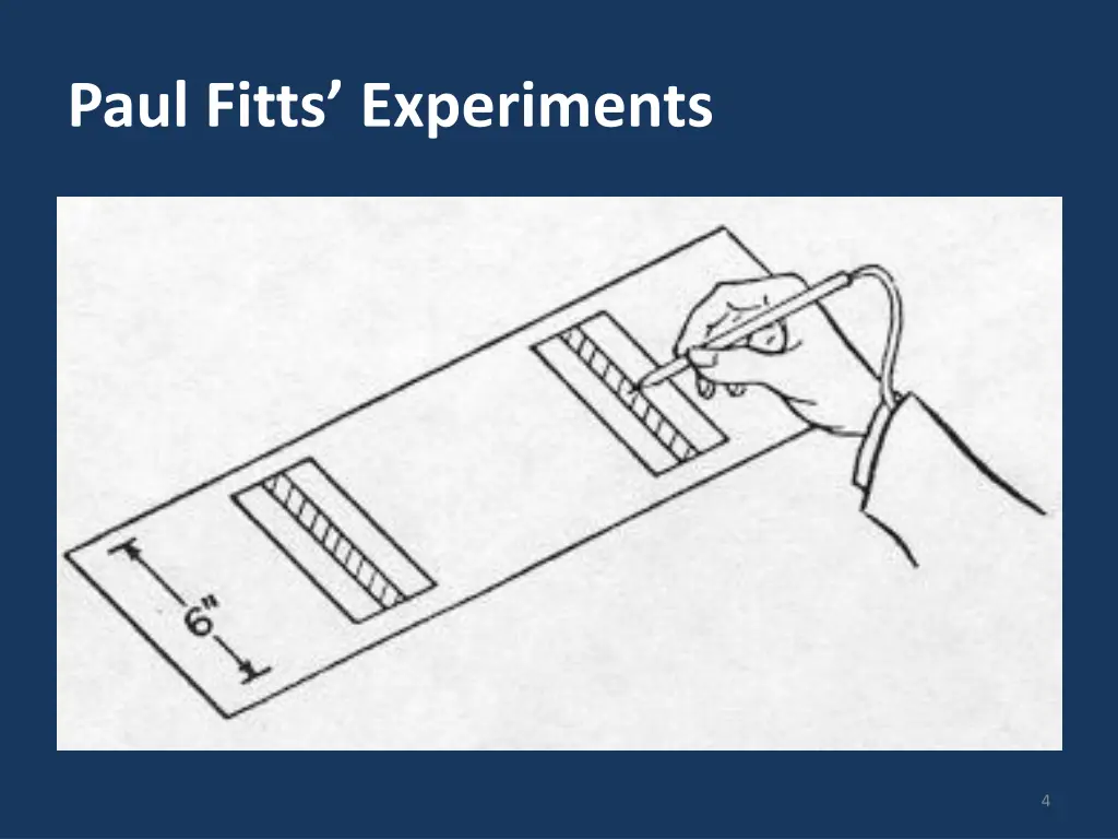 paul fitts experiments
