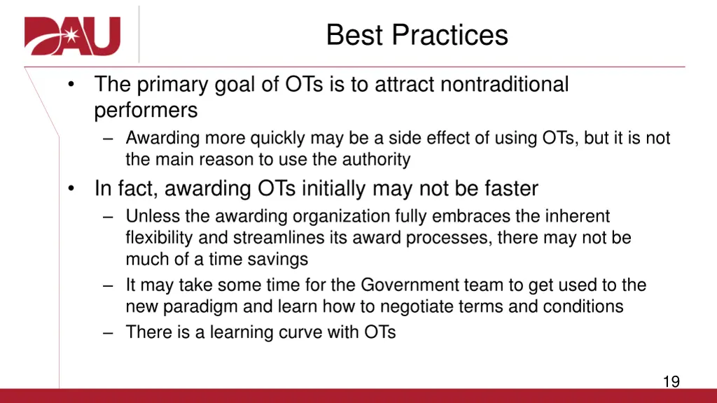 best practices