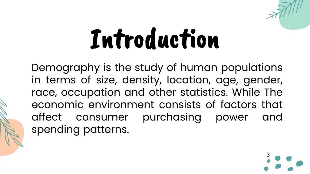 introduction introduction demography is the study