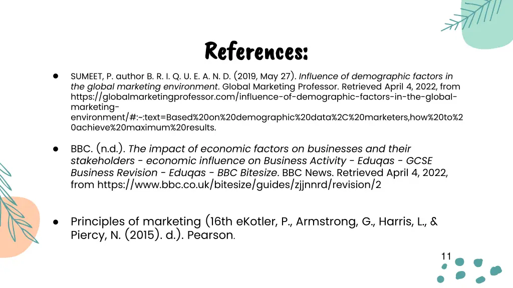 references references