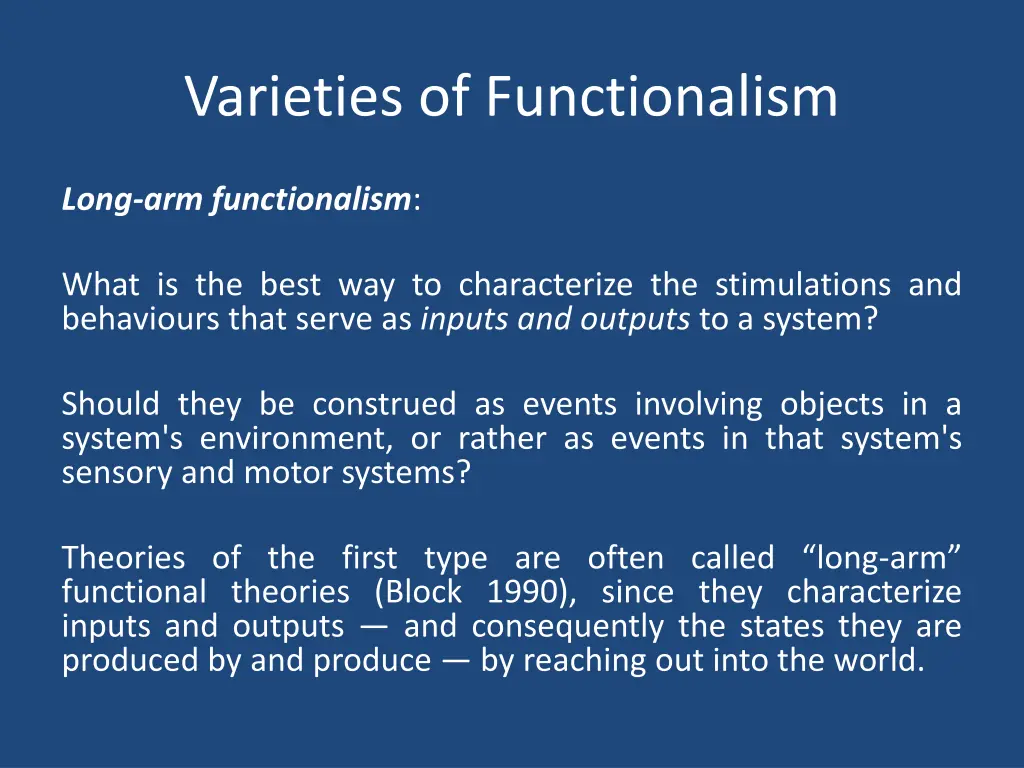 varieties of functionalism 3