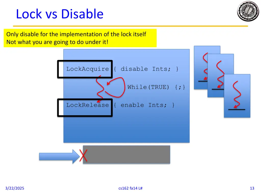 lock vs disable