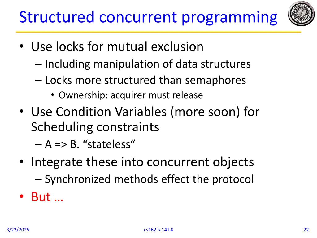 structured concurrent programming