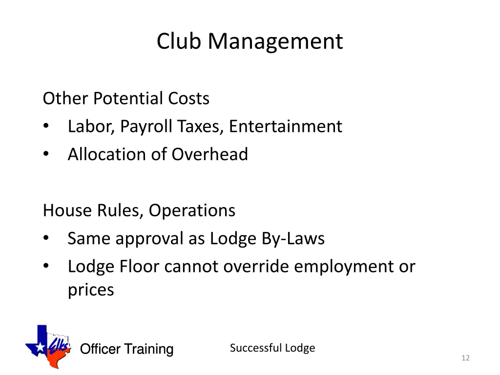 club management 11