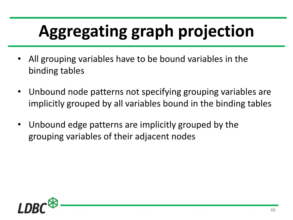 aggregating graph projection 3