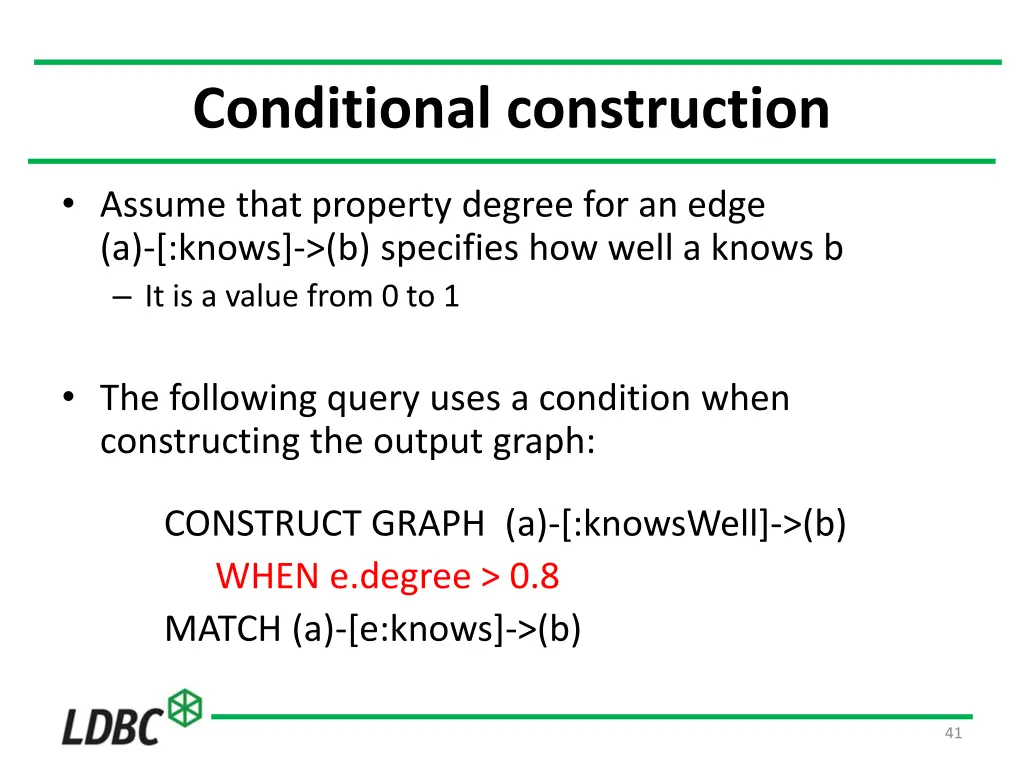 conditional construction