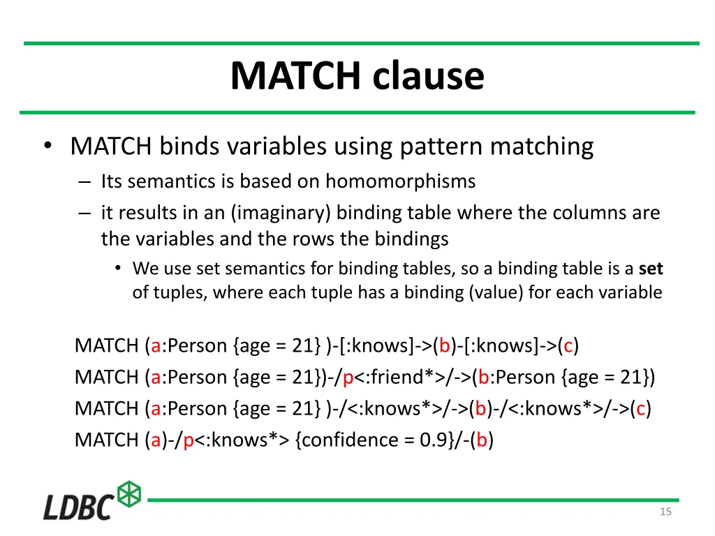 match clause
