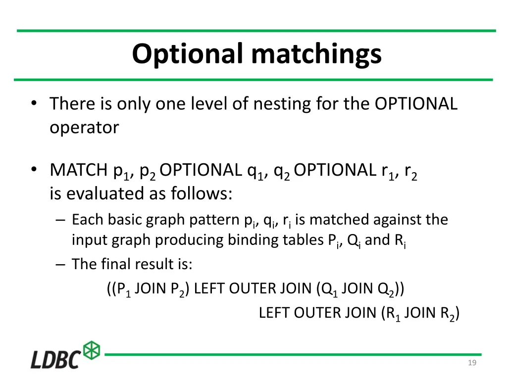 optional matchings 1