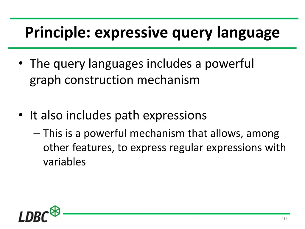 principle expressive query language