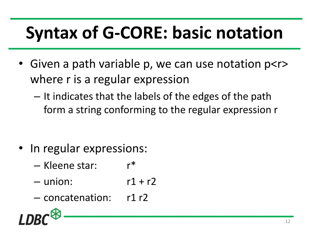 syntax of g core basic notation 1