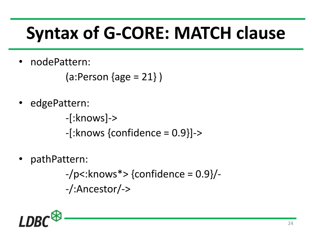 syntax of g core match clause 2