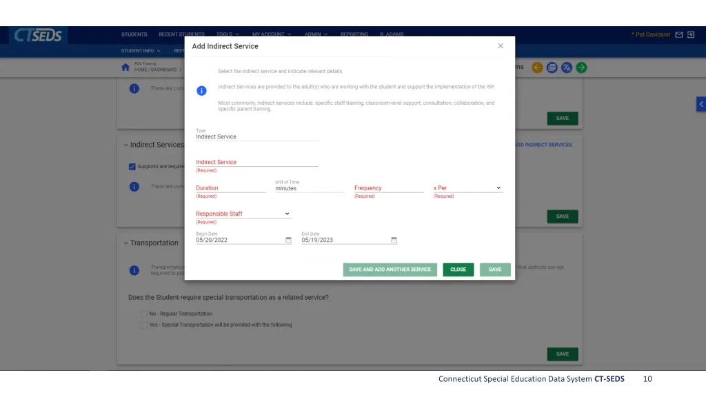 connecticut special education data system ct seds 7