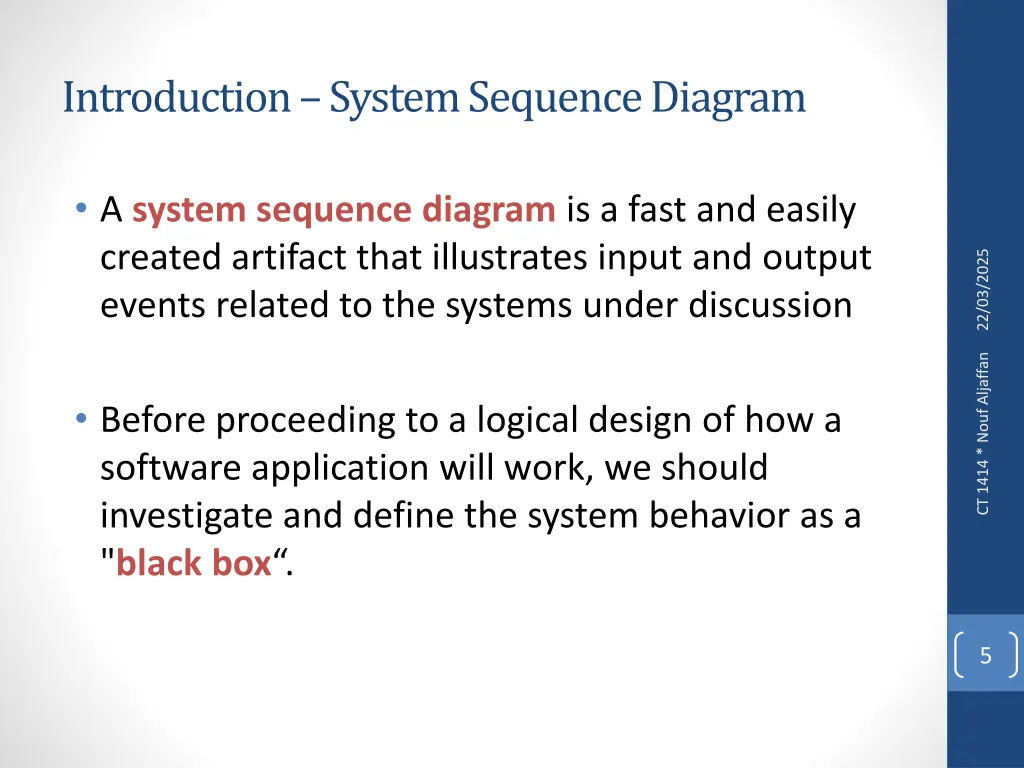 introduction system sequence diagram