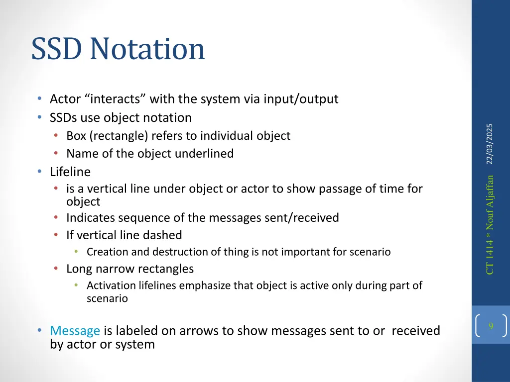 ssd notation