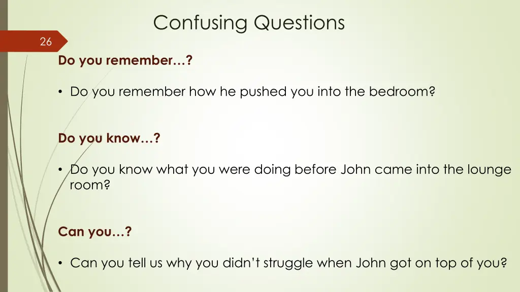 confusing questions