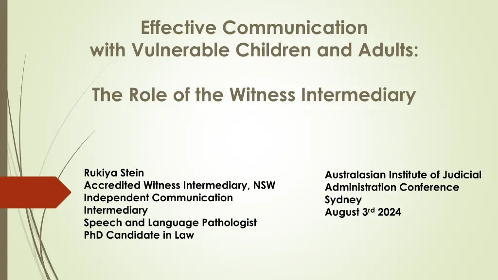 effective communication with vulnerable children