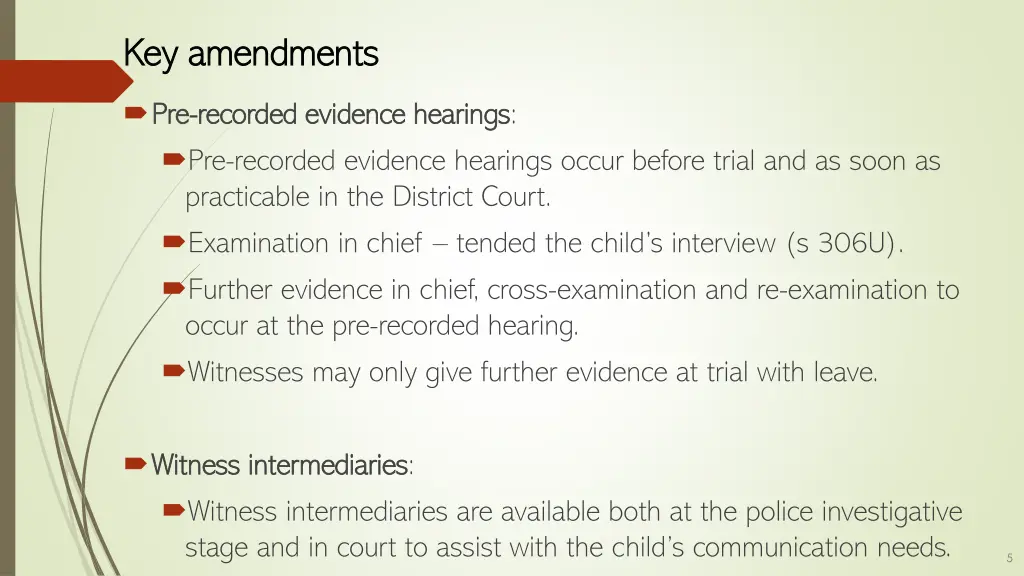 key amendments key amendments