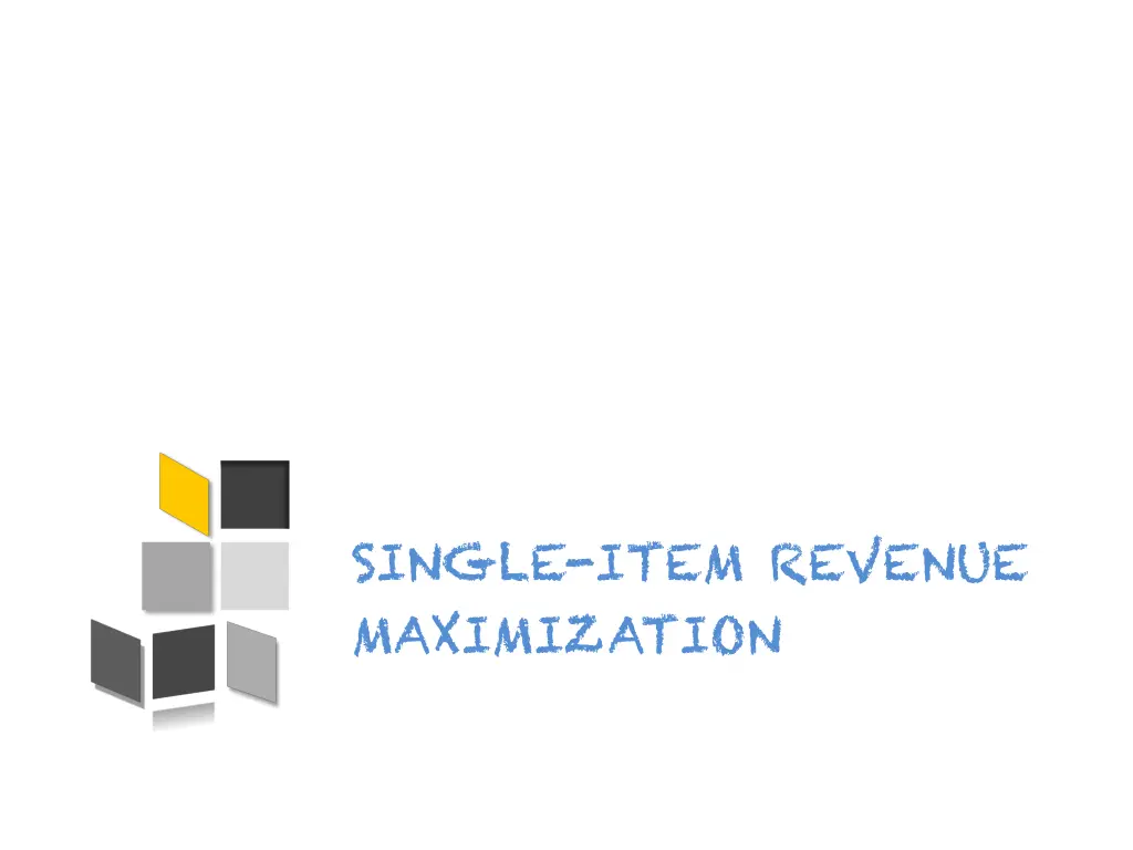 single item revenue maximization