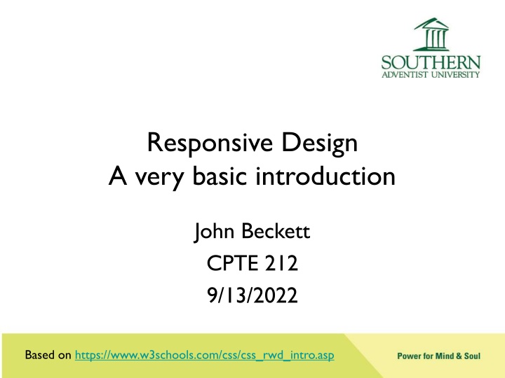 responsive design a very basic introduction