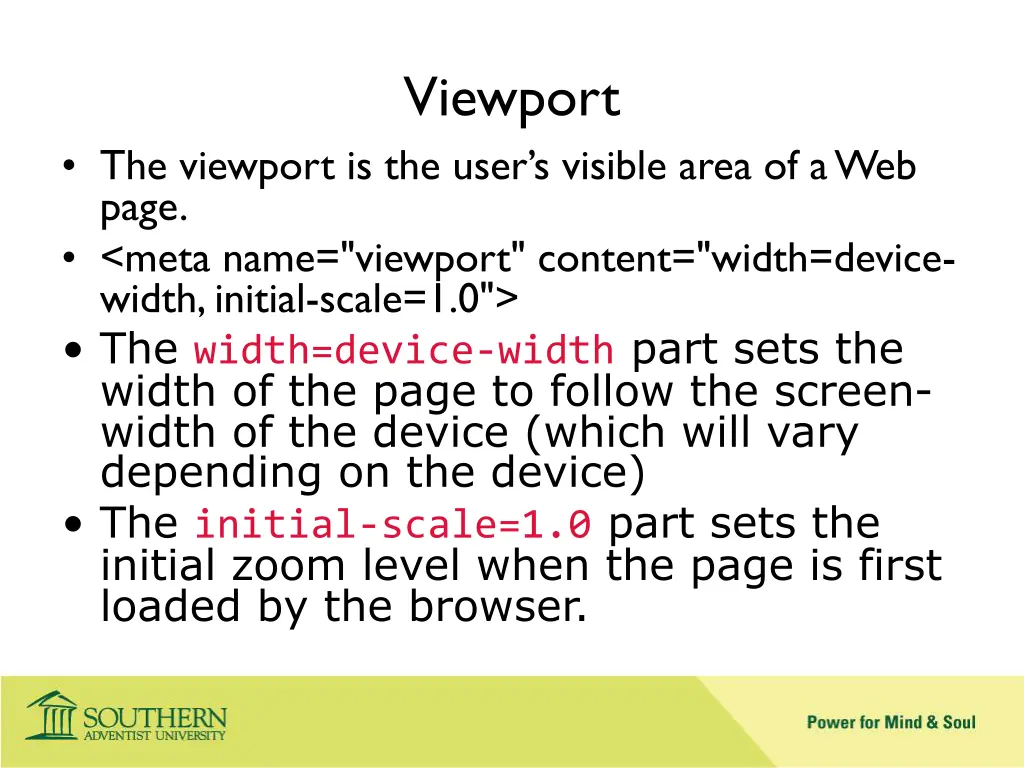 viewport