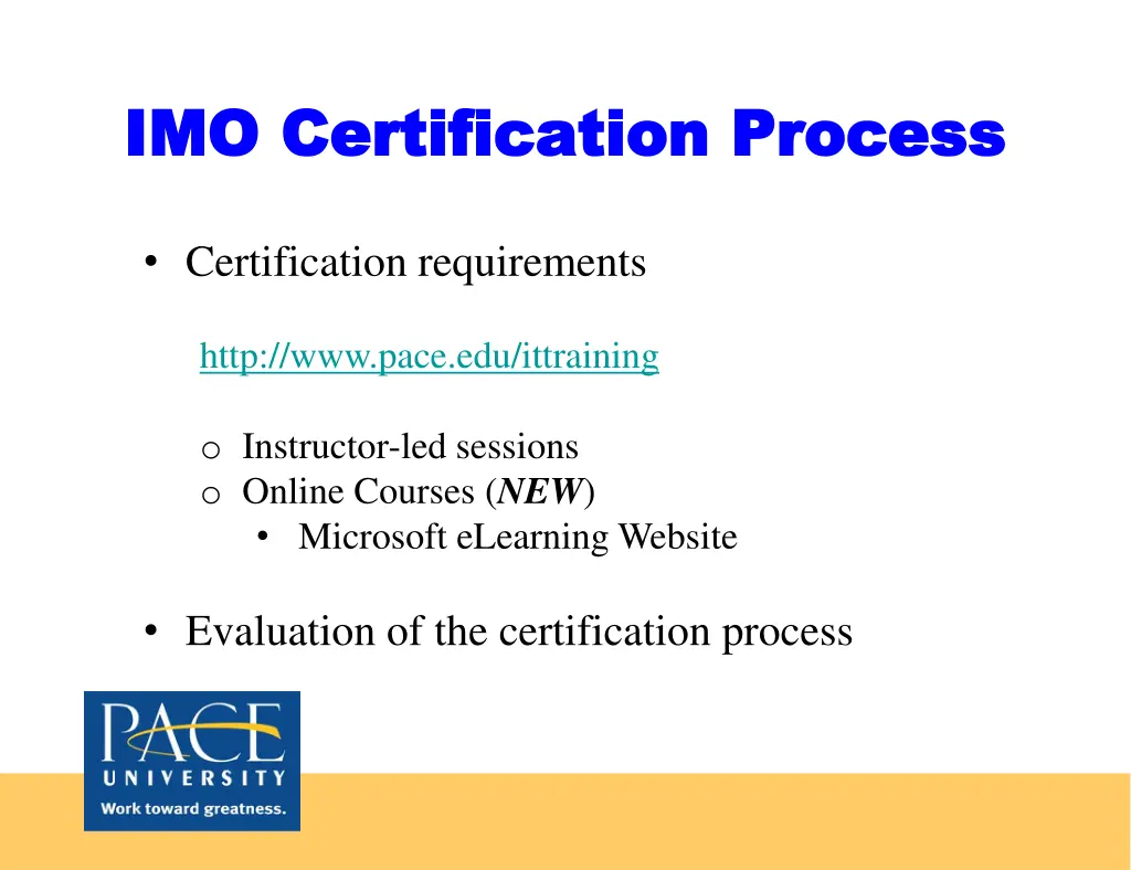 imo certification process imo certification