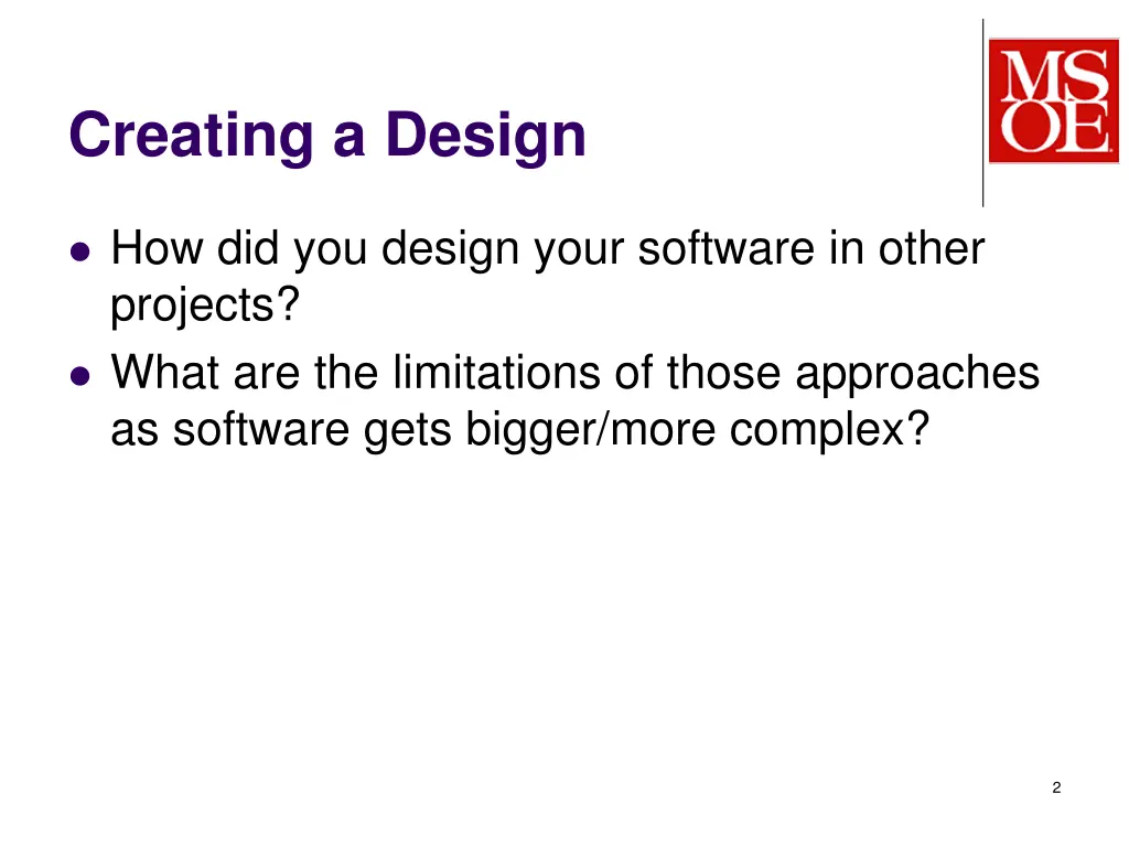 creating a design