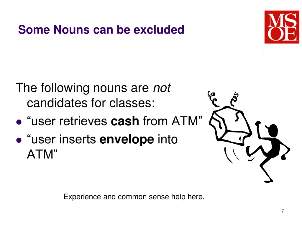 some nouns can be excluded