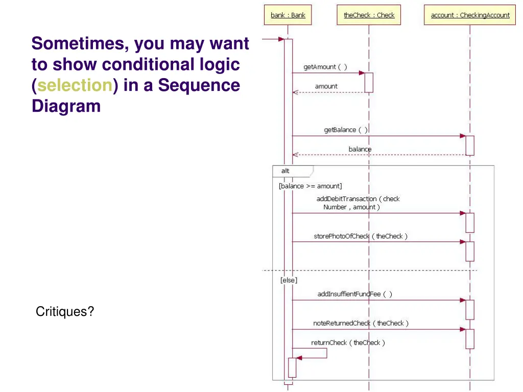 sometimes you may want to show conditional logic