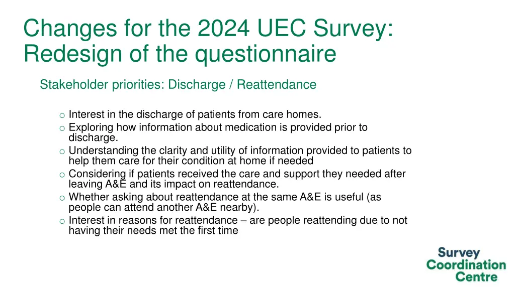 changes for the 2024 uec survey redesign 1