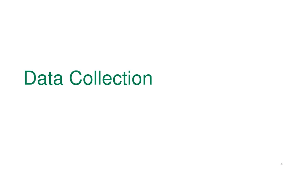 data collection