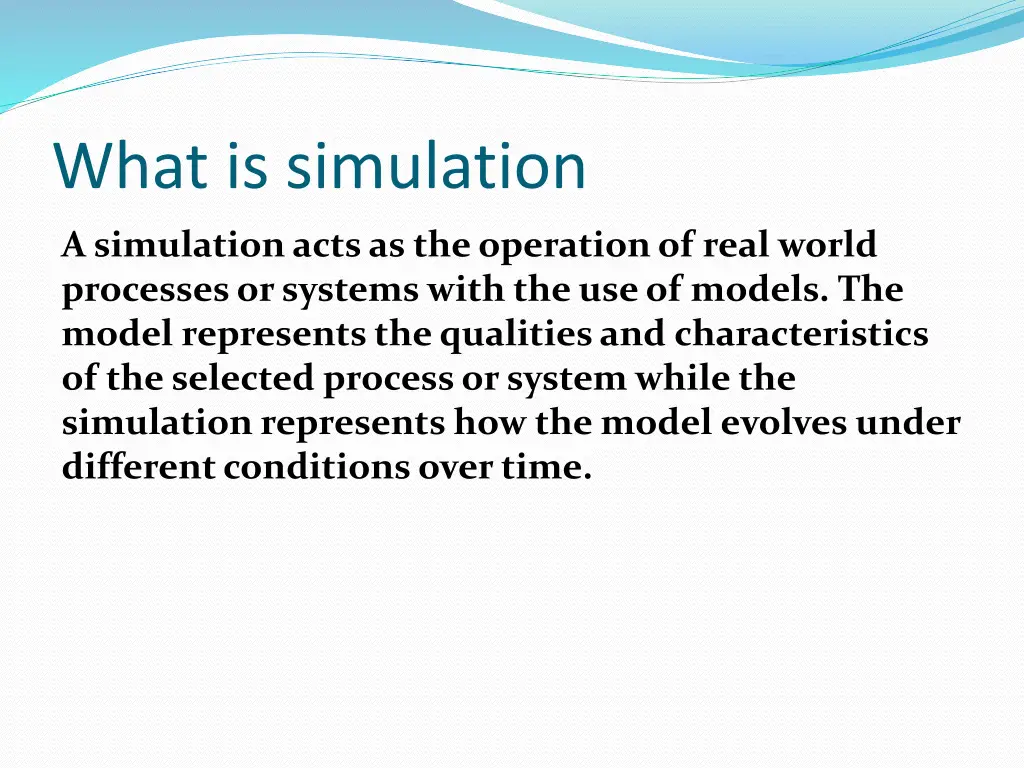 what is simulation