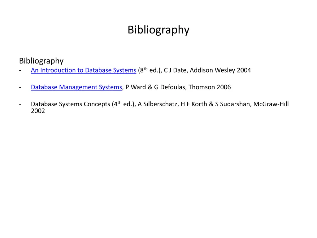 bibliography
