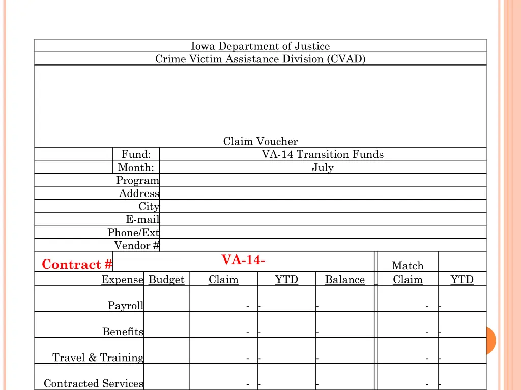 iowa department of justice crime victim