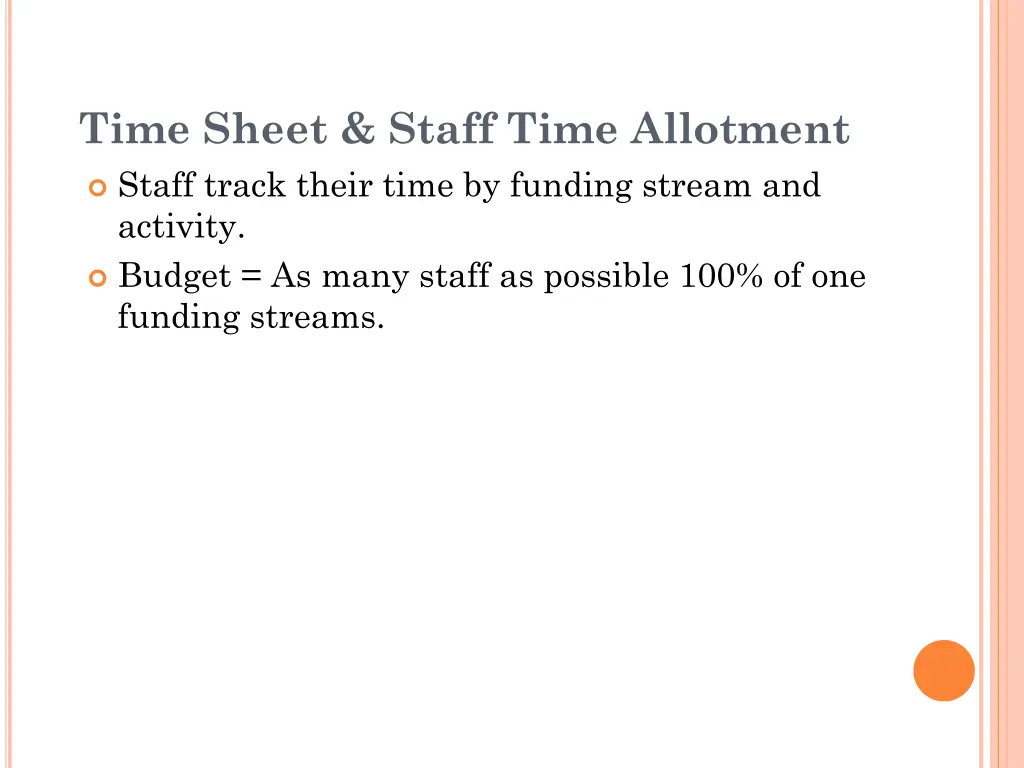time sheet staff time allotment staff track their