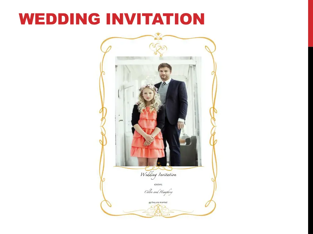 wedding invitation