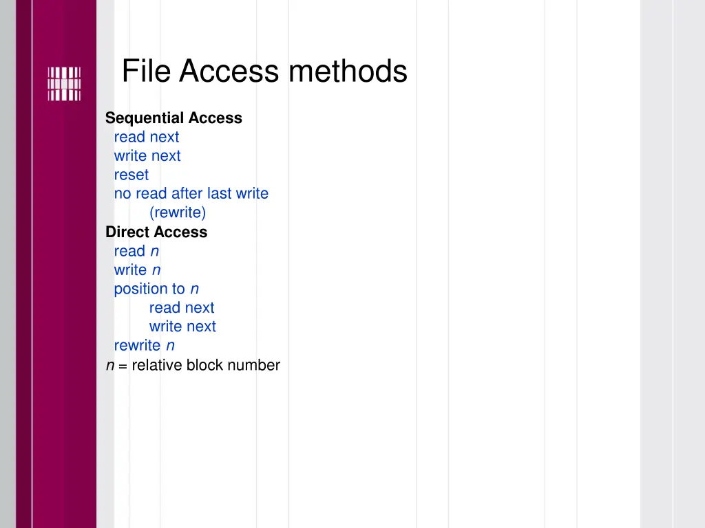 file access methods