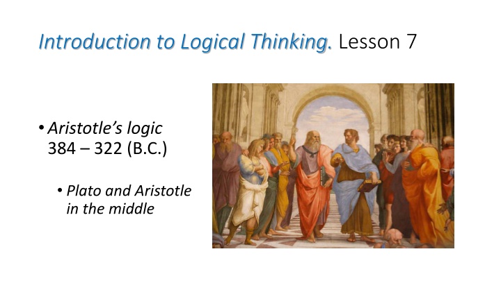 introduction to logical thinking lesson 7